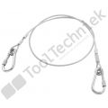 Facom sls lanyard 1.2m metal wire 2 carabinee