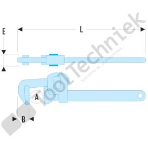 Facom sls stillson pipe wrench 10