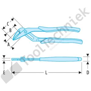 Facom sls multigrip plier 250mm