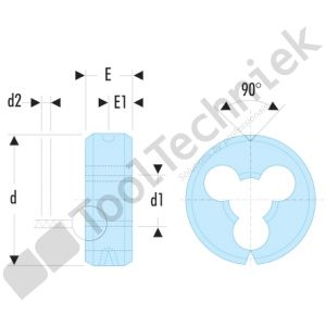 Facom instelbare snijplaat m10x150