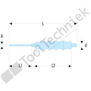 Facom beklede drevel diam.2mm