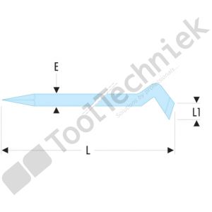 Facom koevoet ,extra gebogen,-790mm-diam.20mm