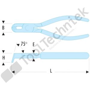 Facom kniptang voor pvc