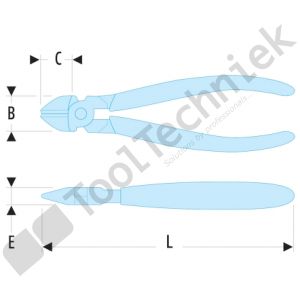 Facom compacte zijkniptang