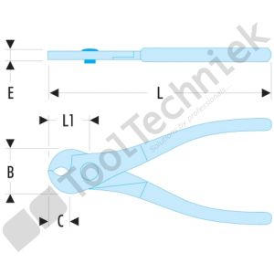 Facom kabelkniptang diam.30mm - cu-alu