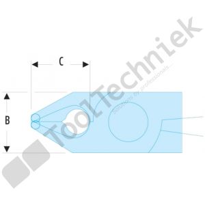 Facom tang met schuine bek 70