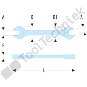 Facom steeksleutel 11/32 x 13/32ebogen koppen