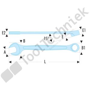 Facom ringsteeksleutel ogv 1