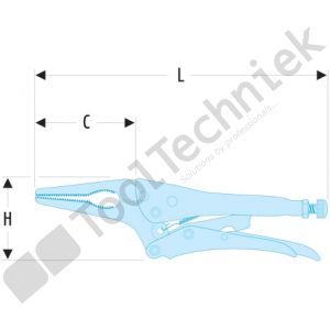 Facom 517 griptangen met lange bekken n inste