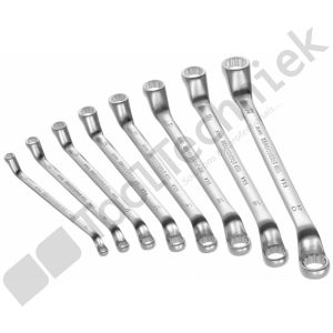 Facom set 10 12kantringsleutels, inch maten, inch maten