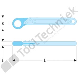 Facom open ringsleutels met ratel 12mm