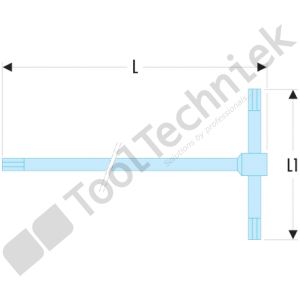 Facom inbussleutels 6 kant, tvorm 10mm