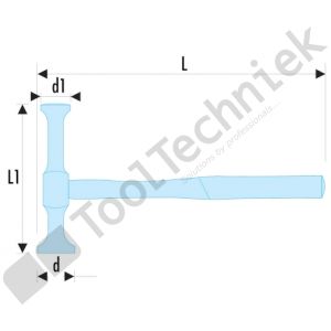 Facom hamer met ronde, platte en bolvormige koppen