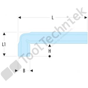 Facom 92a gebogen pijpsleutels, metrische maten