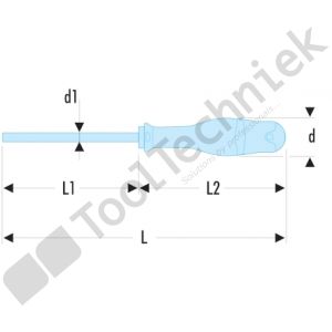 Facom sls screwdriver flat 2.5x75