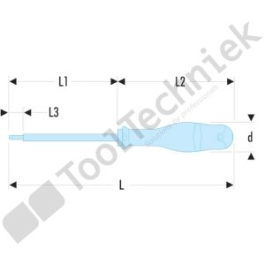 Facom schroevendraaier protwist sleuf 2.5x50