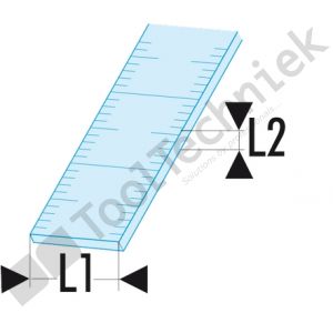 Facom flexibele rvslinialen enkelzijdig 1000mm