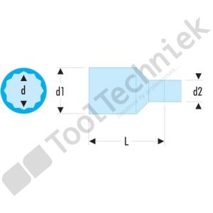 Facom 12kant doppen 3/8 10mm