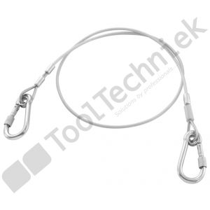 Facom sls lanyard 1.2m metal wire 2 carabinee