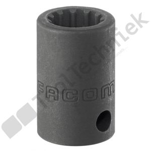 Facom 3/8 doppen impact spline profiel 14