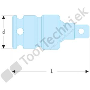 Facom douille impact 1/2 12pt 1/2p