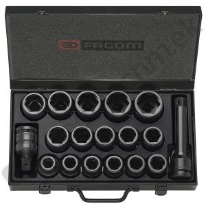 Facom set impactdoppen van 19 tot 42 mm