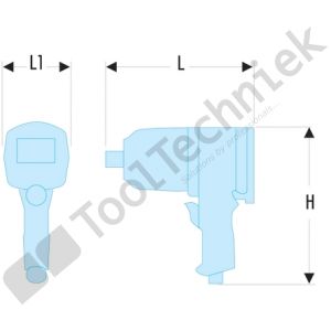 Facom pneumatische slagmoersleutel 1/2