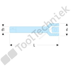 Facom verlengstuk1/4 flexible 150 mm