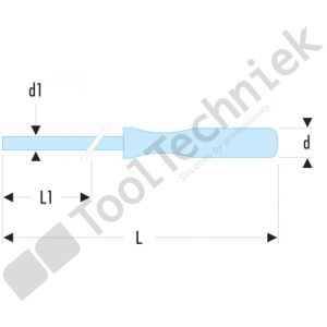 Facom schroevendraaierhandvat 1/4 lang