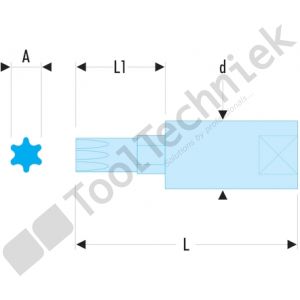 Facom schroevendraaierdoppen torxschroeven 1/4 n 1