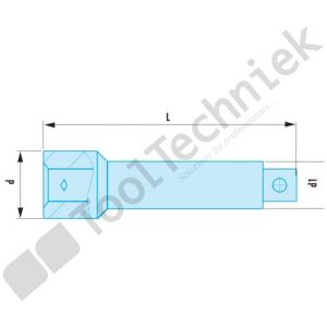 Facom verlengstuk 1/2x100 vonkvrij