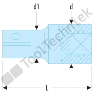 Facom verlengstuk 1/2 l. 250mm