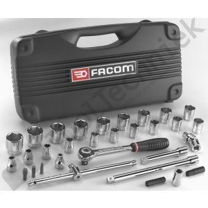 Facom doppenset van 10 tot 32 mm en bits