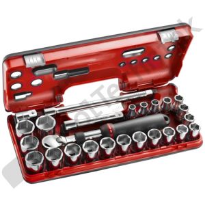 Facom complete koffer 1/2 25delig met uitschuifba