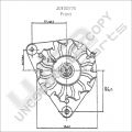 Prestolite Alternator 12V 72A Nissan Bluebird