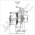 Prestolite Alternator 12V 65A Audi VW