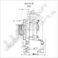 Prestolite Alternator 12V 65A Fiat Fiorino, Typo