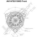 Prestolite Alternator for Temsa bus 24V 120A