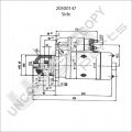 Prestolite Starter  12V 2.8KW Massey Fergusson, Va