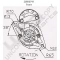 Prestolite Starter  12V 2.0KW Toyota Hi Ace Hi Lux