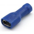 Kabelschoen VP 50 stuks 6.3MM blauw