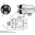 Continu relais ZM 12V 200A / 800A piek geisoleerd