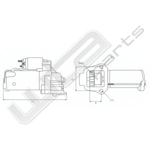 Starter Bosch gereviseerd 12V