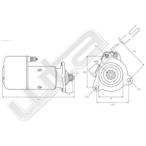 Starter 24V 6.6KW 11T