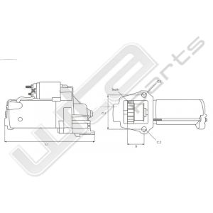 Starter origineel Denso 12V