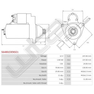 Starter Denso origineel