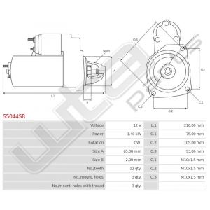 Starter Mitsubishi gereviseerd