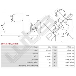 Starter Mitsubishi origineel