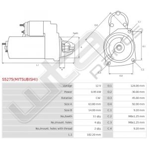 Starter Mitsubishi origineel