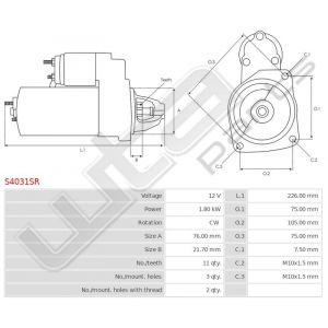 Startmotor gereviseerd